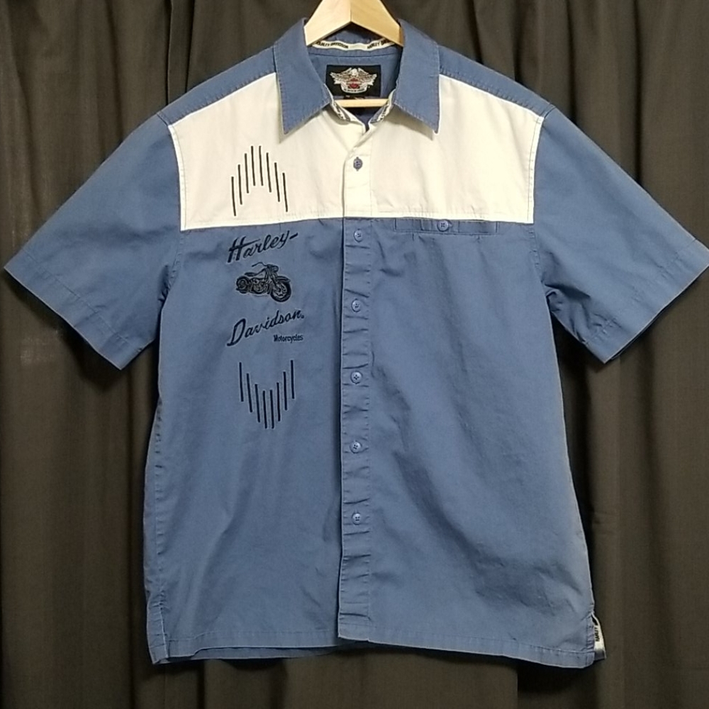 Harley-Davidson Bowler Style Button-up Shirt - Picture 2 of 8